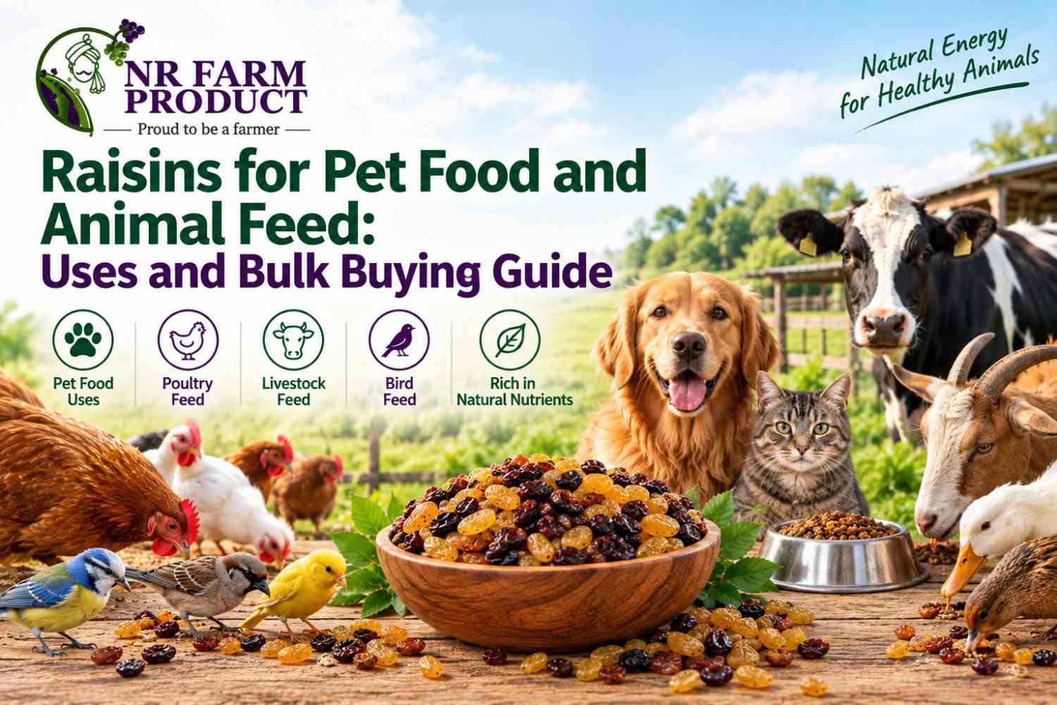 Raisins for Pet Food and Animal Feed: Uses and Buying Guide